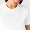 T-shirt with small embroidered logo