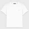 T-shirt with small embroidered logo