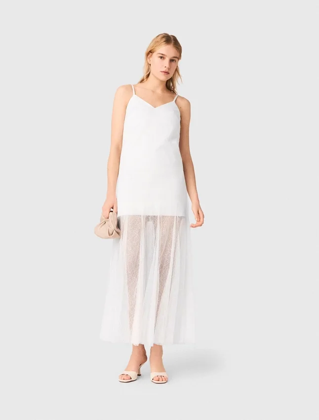 Taffeta and lace dress Taffeta and lace dress