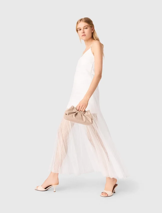 Taffeta and lace dress Taffeta and lace dress
