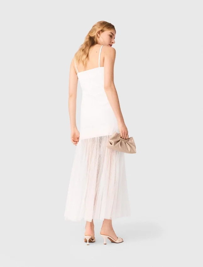 Taffeta and lace dress Taffeta and lace dress