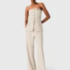 Tailored bustier top