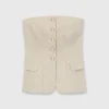 Tailored bustier top