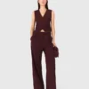 Tailored high-waisted suit trousers