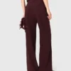 Tailored high-waisted suit trousers