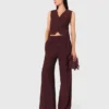 Tailored high-waisted suit trousers
