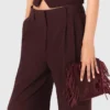 Tailored high-waisted suit trousers