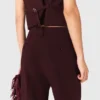 Tailored high-waisted suit trousers