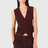 Tailored high-waisted suit trousers