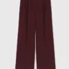 Tailored high-waisted suit trousers