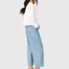 Textured balloon jeans