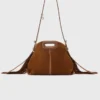 Topstitched suede Miss M Mini bag Topstitched suede Miss M Mini bag