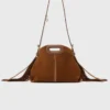 Topstitched suede Miss M Mini bag Topstitched suede Miss M Mini bag