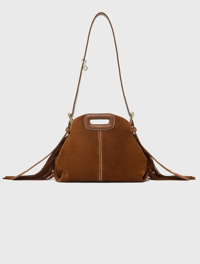 Topstitched suede Miss M Mini bag Topstitched suede Miss M Mini bag