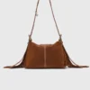 Topstitched suede Miss M Mini bag Topstitched suede Miss M Mini bag