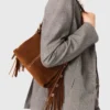 Topstitched suede Miss M Mini bag Topstitched suede Miss M Mini bag