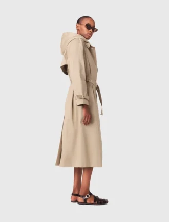 Trench with removable hood Trench with removable hood