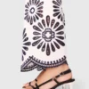 Trousers with crochet detail