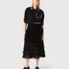 Tulle midi skirt