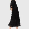 Tulle midi skirt