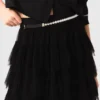 Tulle midi skirt
