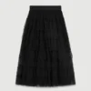Tulle midi skirt