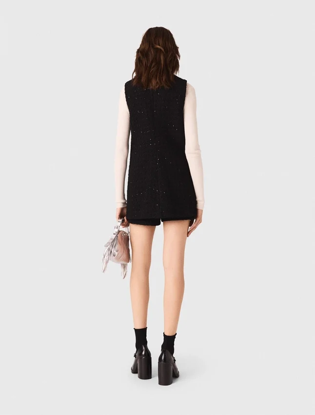 Tweed jumpsuit with rhinestones Tweed jumpsuit with rhinestones