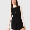 Tweed jumpsuit with rhinestones Tweed jumpsuit with rhinestones