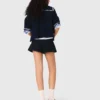 Tweed shorts with denim details
