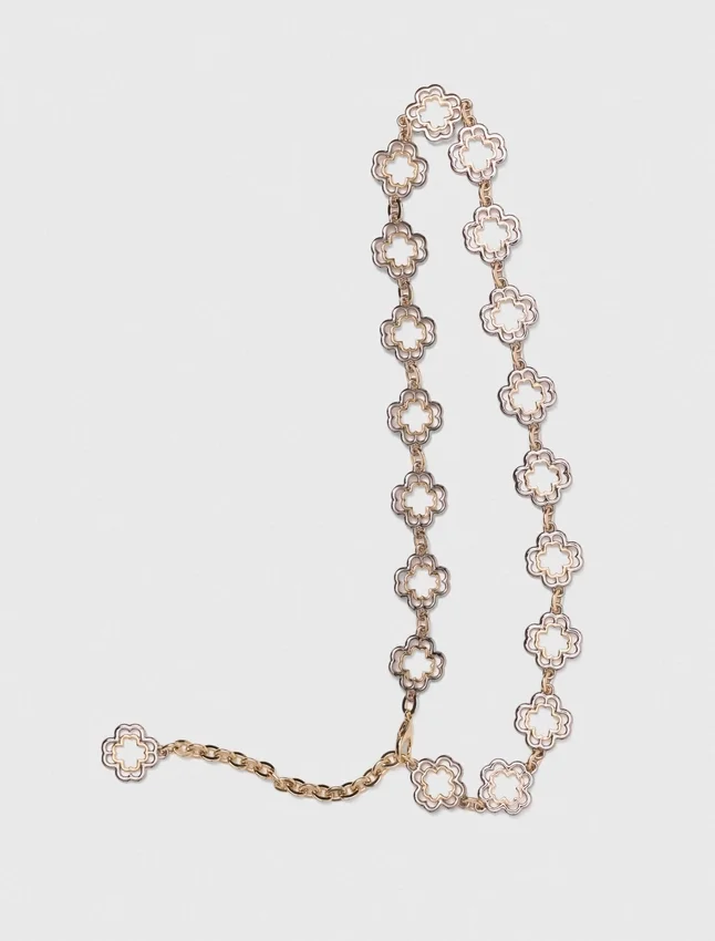 Two-tone Clover chain belt Two-tone Clover chain belt