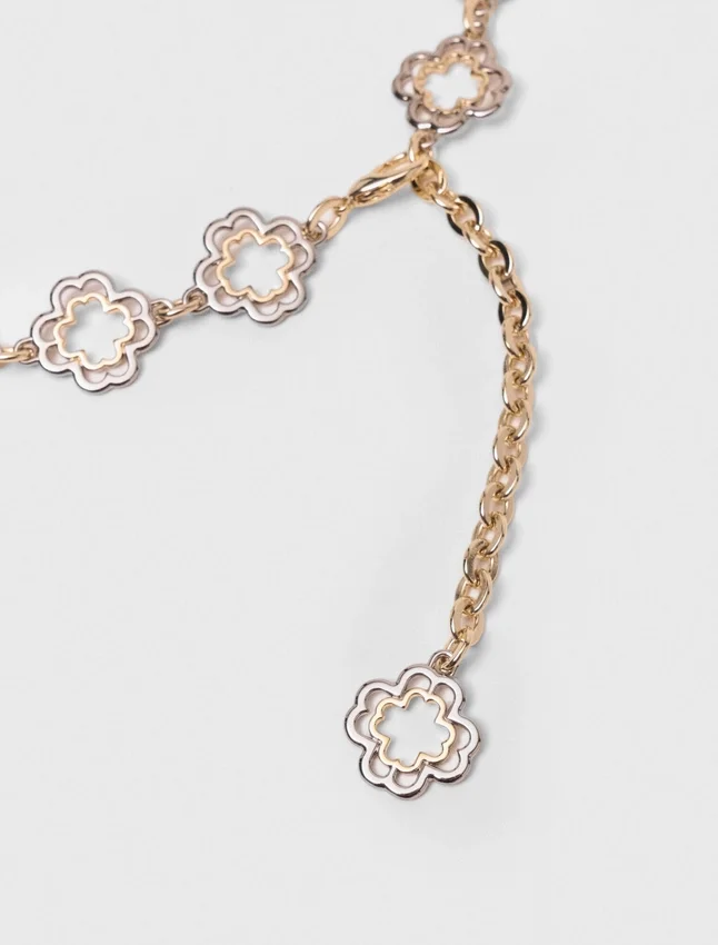 Two-tone Clover chain belt Two-tone Clover chain belt