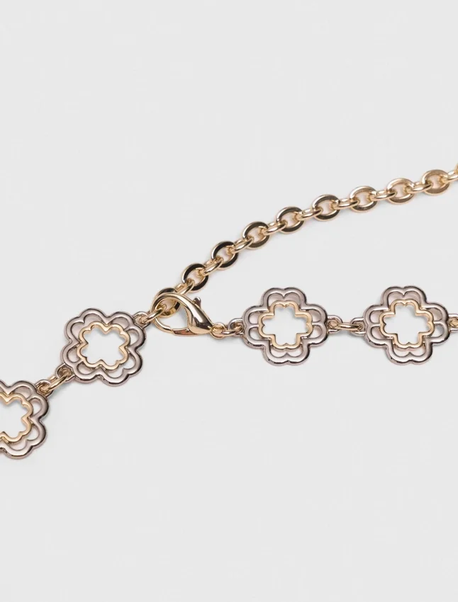 Two-tone Clover chain belt Two-tone Clover chain belt