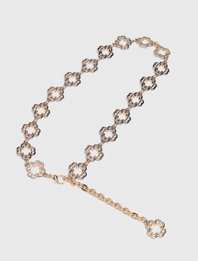 Two-tone Clover chain belt Two-tone Clover chain belt