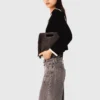 Velvet-effect cardigan
