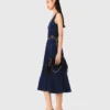 Velvet midi dress