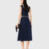 Velvet midi dress