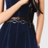 Velvet midi dress