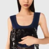 Velvet midi dress