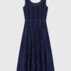 Velvet midi dress