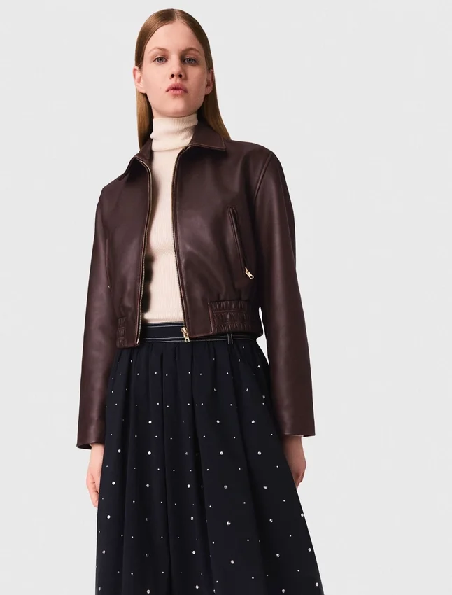 Vintage leather cropped jacket Vintage leather cropped jacket