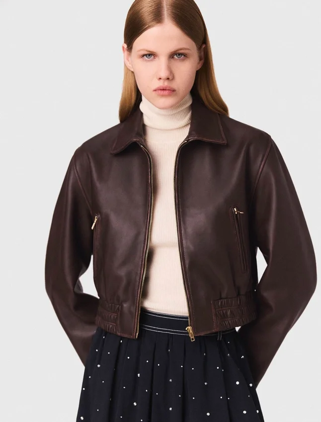 Vintage leather cropped jacket Vintage leather cropped jacket