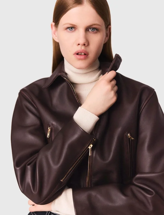 Vintage leather cropped jacket Vintage leather cropped jacket