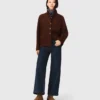 Wide jeans with patch pockets