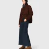 Wide jeans with patch pockets