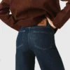 Wide jeans with patch pockets