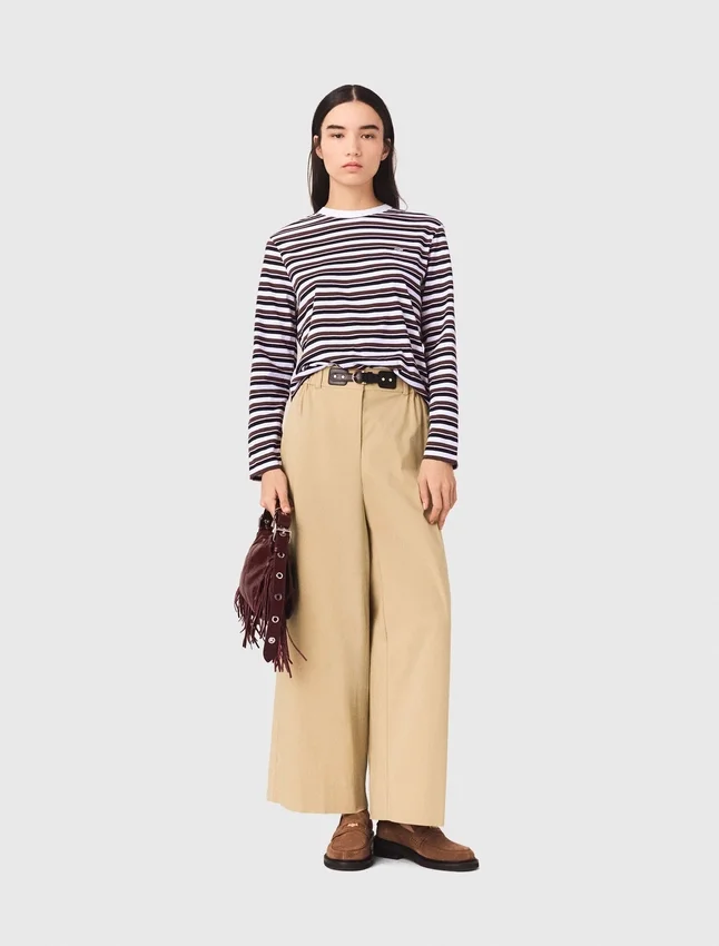 Wide-leg cotton pants Wide-leg cotton pants