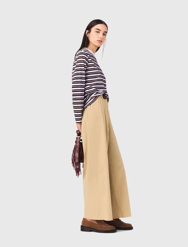 Wide-leg cotton pants Wide-leg cotton pants