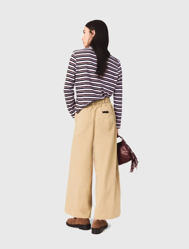 Wide-leg cotton pants Wide-leg cotton pants