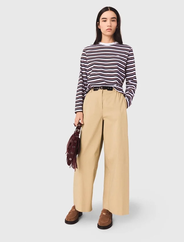 Wide-leg cotton pants Wide-leg cotton pants