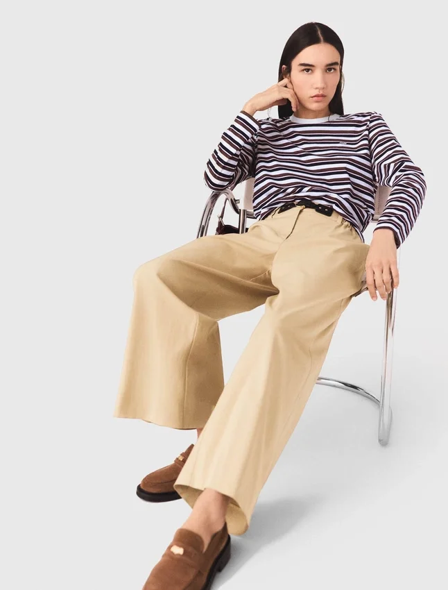 Wide-leg cotton pants Wide-leg cotton pants